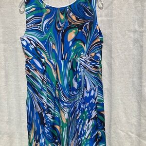 Vibrant Swirl Pattern Dress